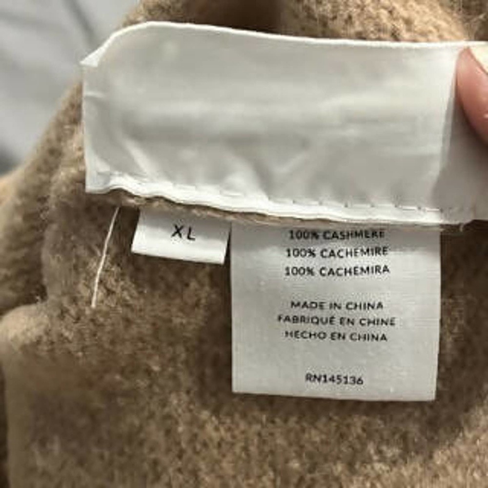 Naadam Cashmere dress Size XL Turtleneck Side Slits - Picture 7 of 7